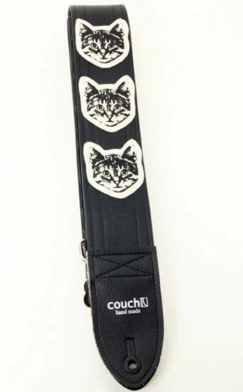 Gurt Couch A030 Black with white cats